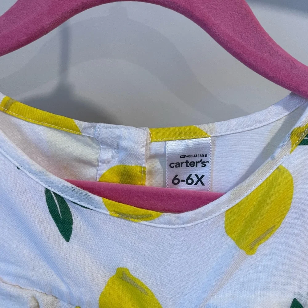 Lemon themed Carters Dress, EUC - Picture 3 of 3